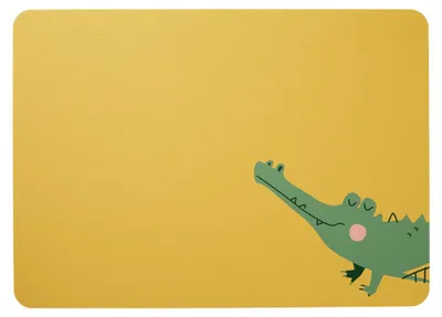 Image de Lot promotionnel ASA : 4 sets de table, Croco Krokodil KIDS 46 x 33 cm, aspect cuir 78811420 Nouveauté 2020 : cadeau + don