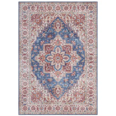 Zdjęcie produktu dla Dywan orientalny do salonu 200x290cm, beżowo niebieski płasko tkany