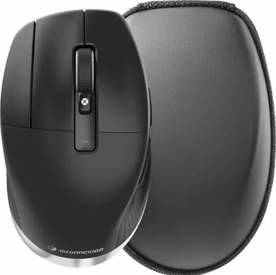 Image de 3Dconnexion CadMouse Pro Wireless Left - Souris - ergonomique - pour gauchers - 7 boutons - sans fil - Bluetooth, 2.4 GHz, USB-C - récepteur sans fil (USB)