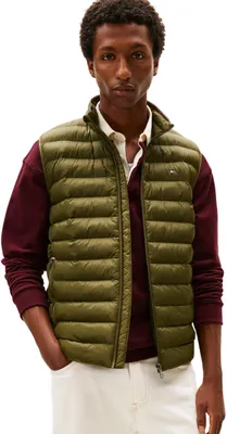 Produktbild von Tommy Hilfiger Herren Weste Packable Recycled Vest Stehkragen, Grün (Huntsman Gr