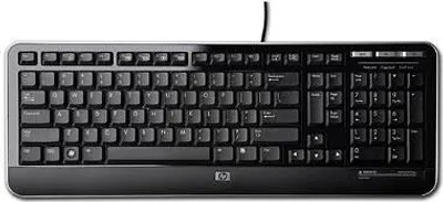 Zdjęcie produktu dla HP QY776AA, Pełnowymiarowy (100%), Przewodowa, USB, QWERTY, Czarny