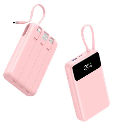 Image de Batterie externe ADDTOP de 20 000 mAh, ultra-compacte, avec 4 câbles et charge rapide de 22,5 W