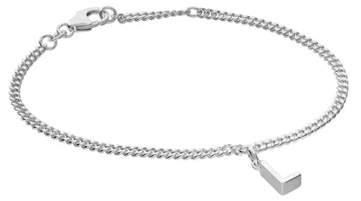 trendor 21590-L Mädchen-Armband mit Buchstabe L 925 Silber Rhodiniert 1