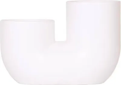 Image de Pot décoratif en céramique blanc « Röhre » pour deux plantes, Ø9cm. Pot de