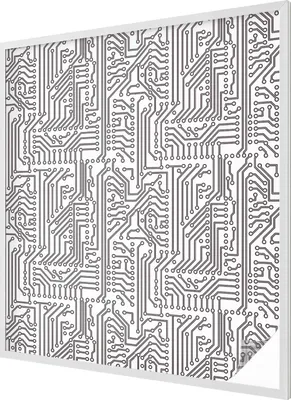Obrázok produktu pre Vitrážová fólia na okno - 116x100 cm - vitrážový vzor - nepriehľadná dekoratívna fólia na ochranu súkromia - samolepiaca, UV ochrana - technický motív