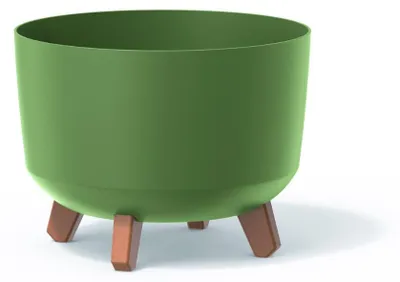 Immagine prodotto di nabbi Vaso di plastica su gambe DGRL300 29 cm - verde