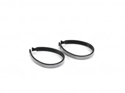 Produktbild von XLC Hosenspangenset CP-C01, reflex, schwarz, 2-teilig (1 Set)
