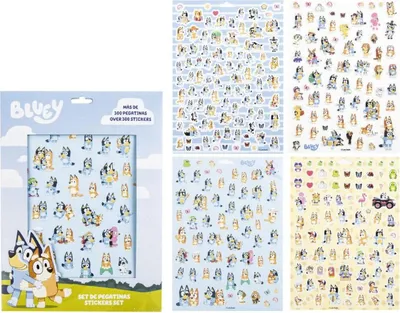Produktbild von Bluey Aufkleber Set 300 Stk. Summer Sticker Kinder Set