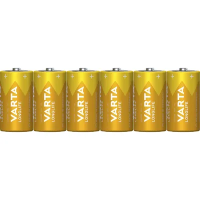 Produktbild von VARTA Batterie LONGLIFE Extra Baby/C/LR14 6er Folie, 1,5V