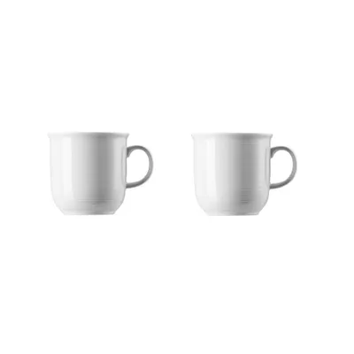Produktbild von Thomas Trend Weiss Becher mit Henkel groß 0,36 l 2er Set
