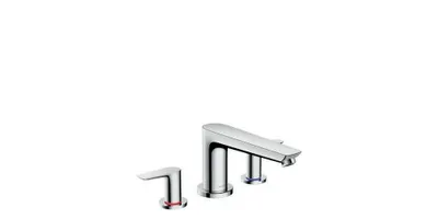 Zdjęcie produktu dla hansgrohe 3-otworowa bateria wannowa TALIS E chrom