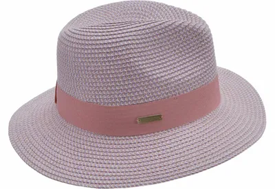 Seeberger knautschbarer Borten-Sommerhut Fedora mit UV-Schutz 30 in lila
