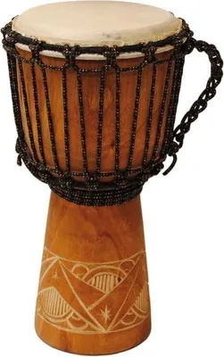 Zdjęcie produktu dla Terre Djembé Carving 40cm Natural/Carved 8" Djembe