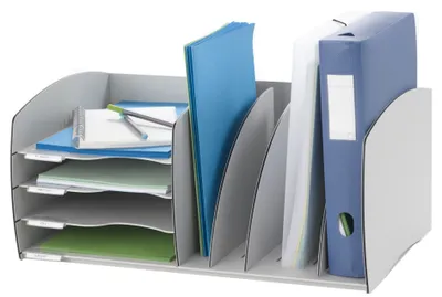 Zdjęcie produktu dla System segregujący PAPERFLOW S 4 przegródki szary