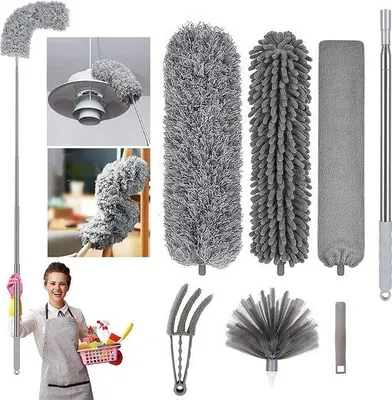 Produktbild von Famanu Staubtuch Teleskopisch Waschbar - Set von 6