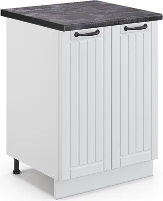 Obrázek produktu pro Spodní skříňka kuchyňské linky Vicco Fame-Line Bílý venkovský dům 60 cm , PD Antracit, Model 46436