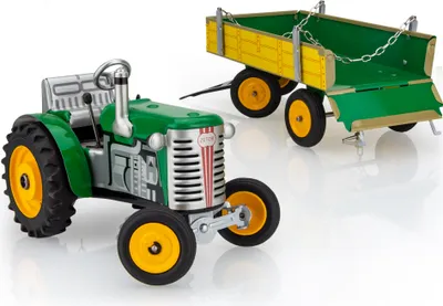 Immagine prodotto di Trattore ZETOR con rullo - verde - ruote in metallo