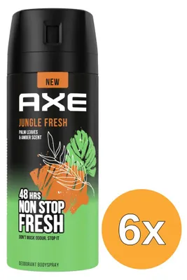 Produktbild von 6x Axe Deospray – Junge Fresh 150 ml