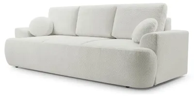 Produktbild von Selsey Barletto – 3-Sitzer-Sofa mit Schlaffunktion und Stauraum, Bouclé, Hellbeige