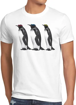 Produktbild von style3 3 Penguin Sheldon Herren T-Shirt Pinguin