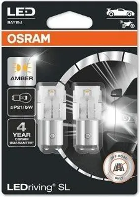 Image de LED OSRAM Lampes pour voiture 12V 1.3W BAY15d 7528DYP-02B