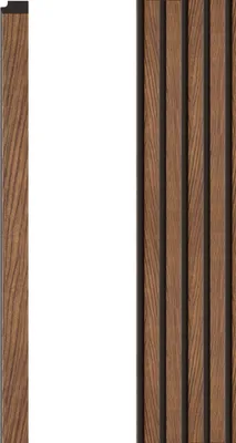 Produktbild von VOX Wandpaneel R-TRIM Linerio M-Line - Akustikpaneel - Innendekoration - Mocca 265x2,6x1,2 cm 1 Stück