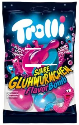 Produktbild von Trolli Saure Glühwürmchen Flavor Bomb 4er