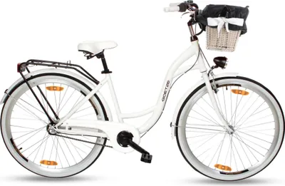 Produktbild von Goetze Style 28 Zoll Citybike, 3-Gang Shimano Nabenschaltung, Tiefeinstieg mit Rücktrittbremse, Damenfahrrad mit Korb
