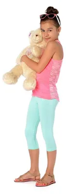 Produktbild von Kinder 3/4 Leggings in 22 Farben Baumwolle; Mintgrün 104