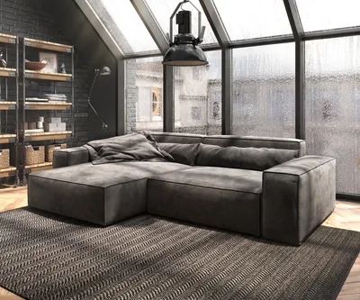 Produktbild von DELIFE Ecksofa Sirpio XL 270x170 cm Mikrofaser Khakibraun Recamiere variabel