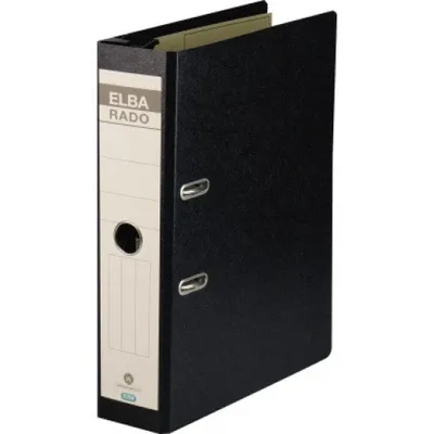 Produktbild von ELBA Hängeordner rado 100081047 DIN A4 75mm Hartpappe schwarz
