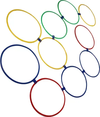 Obrázek produktu pro 10PCS Dětské cvičební obruče Skákání Hopscotch Hra Kroužky pro smyslový trénink Fyzické fitness Dia 47cm / 18.5in