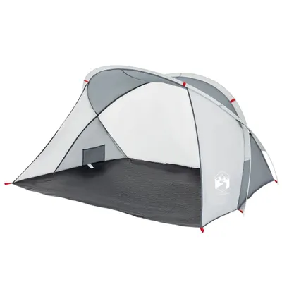 Image de vidaXL Tente de plage 2 personnes Gris Pop-Up Imperméable à l'eau