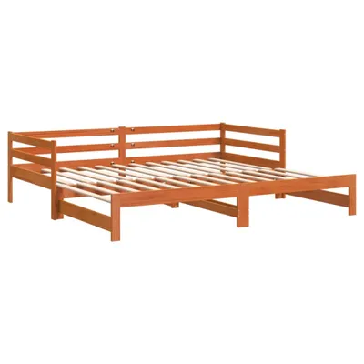 Image de Lit de jour et lit gigogne sans matelas 90x190 cm bois massif