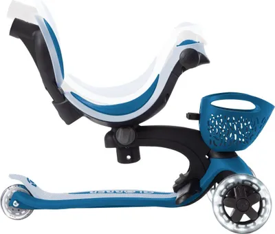 Obrázek produktu pro GLOBBER GO-UP BABY 360 LIGHTS - odrážedlo 3v1, balanční kolo, koloběžka, nastavitelné, LED kolečka, LED modul, benzínová modř