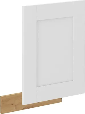 Produktbild von Tür für Einbau-Geschirrspüler LAILI – 446 x 570 mm, Weiß / Eiche Artisan