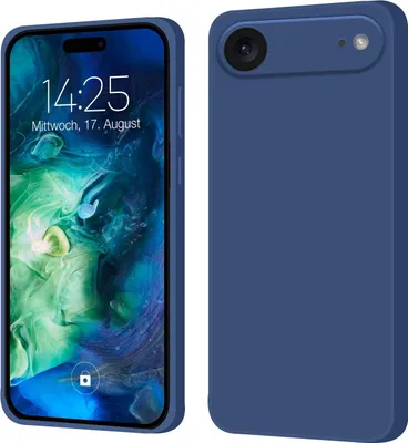 Produktbild von Hülle für Apple iPhone 17 Air Case Cover Bumper Silikon Softgrip Schutzhülle Farbe: Blau