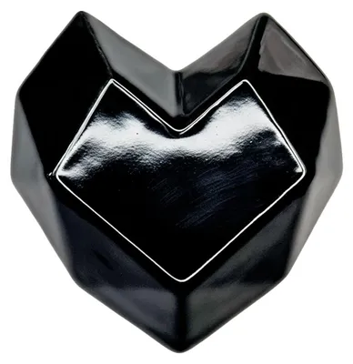 Immagine prodotto di Cuore Nero - Appendino in Vetroceramica Artigianale per Radiatore, Scaldasalviette e Muro – Gancio Portasciugamani e Appendiabiti Design