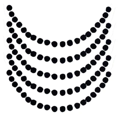 Produktbild von 5 Stück 83 Zoll Filz-Pompons Girlande für Heimdekoration