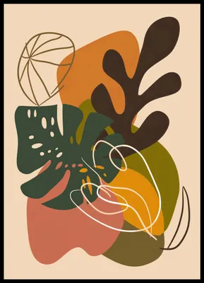 Produktbild von Poster 50x70cm Waldkomposition