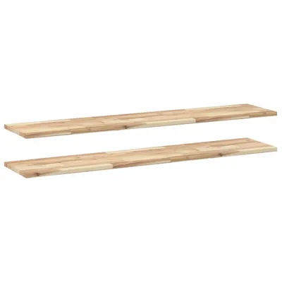 Produktbild von Schweberegale 2 Stk. 160x30x2 cm Massivholz Akazie Unbehandelt