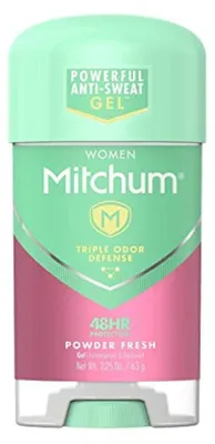 Immagine prodotto di Mitchum Women Antitraspirante in Gel Powder Fresh 63g | Antitraspirante Donna | Senza Alcool