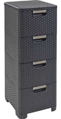 Zdjęcie produktu dla Curver Style Drawer, Kosz na rzeczy, Szary, Prostokątny, Plastik, Monochromatyczny, Wewnętrzna