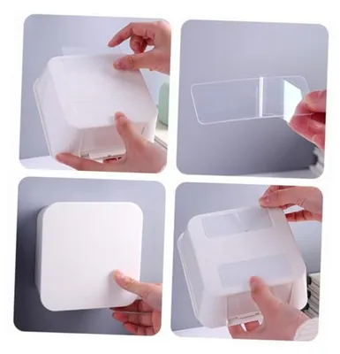 Produktbild von Wandmontierte Aufbewahrungsbox aus Kunststoff für das Badezimmer
