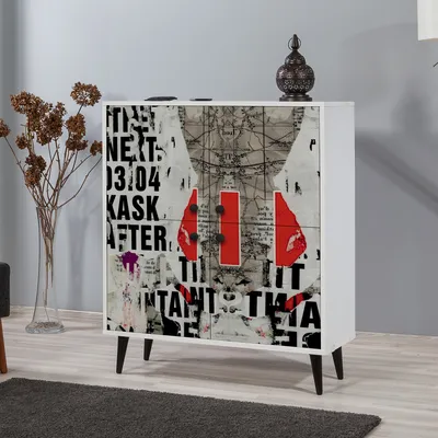 Obrázek produktu pro Skye Decor, Multilüx Article, víceúčelová skříňka, bílá, 100 % MELAMÍNOVÁ POTAŽENÁ DESKA, 95 x 36 x 111 cm