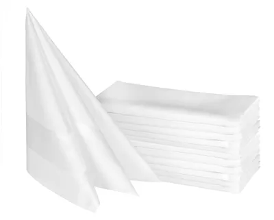 Obrázek produktu pro Omgoods – Sada 6 h bavlněných ubrousků, bílá, 40x40 cm