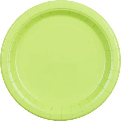 Zdjęcie produktu dla Talerze papierowe 18 cm, zestaw 6 sztuk, jasnozielone