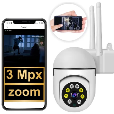 Obrázok produktu pre Benetech IP-V15-3 Vonkajšia/Vnútorná IP WiFi Kamera 3MP Otočná