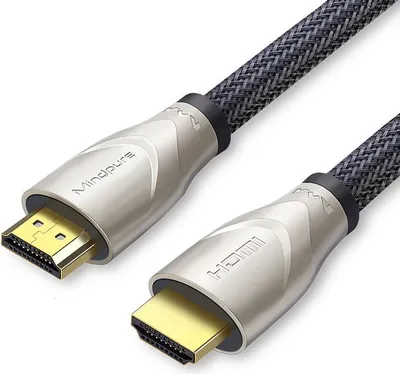 A close-up shot of two HDMI cable connectors against a white background.