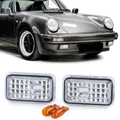 Obrázok produktu pre Bočné smerovky, krytky, biele, pre modely Porsche 959, 964, 968, 993, 924, 944, 911